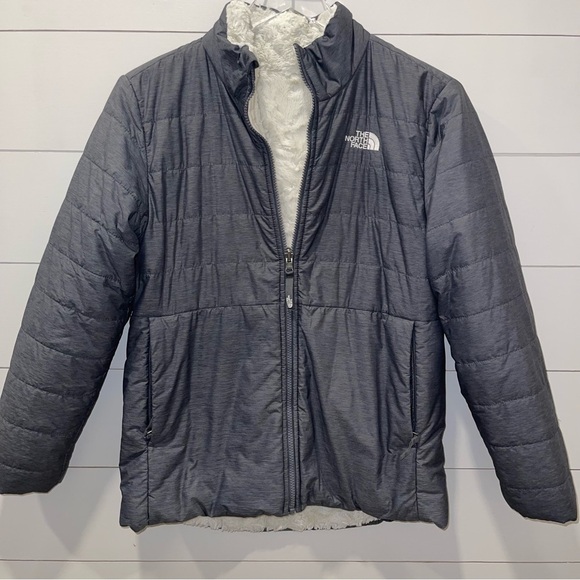 The North Face Reversible Mossbud Swirl Girls Jacket Size XL - Picture 2 of 11